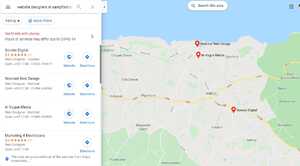 Google 'Map' listing in map results