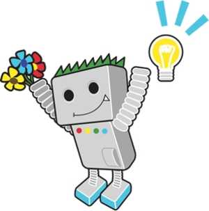 Happy robot after we've helped with his Search Engine Optimisation Happy robot after we've helped with his Search Engine Optimisation
