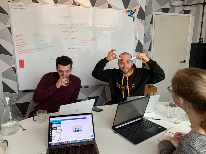The Sonder team messing around on a side by side day The Sonder team messing around on a side by side day