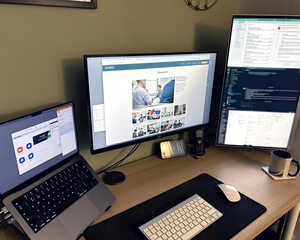 Rob Larcombe office set up Rob Larcombe office set up
