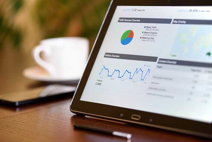 Google Analytics on Tablet Google Analytics on Tablet